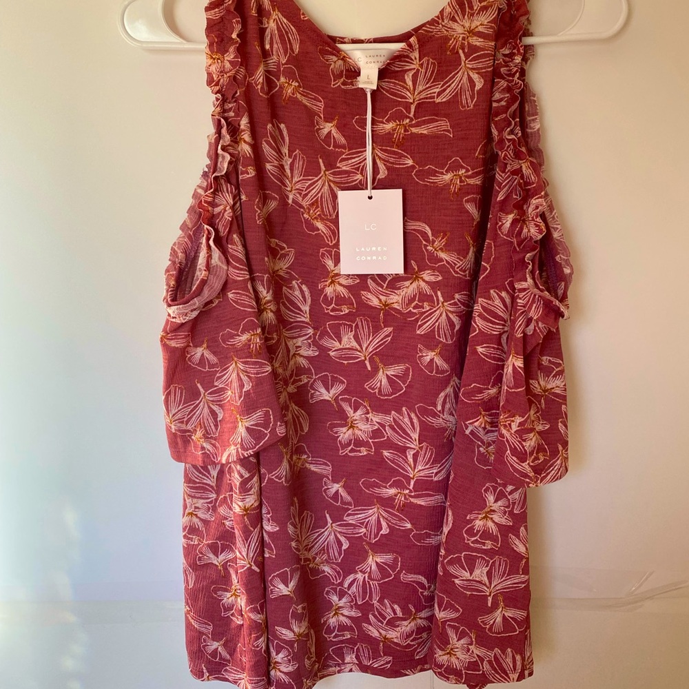 Lauren Conrad Cold Shoulder Blouse